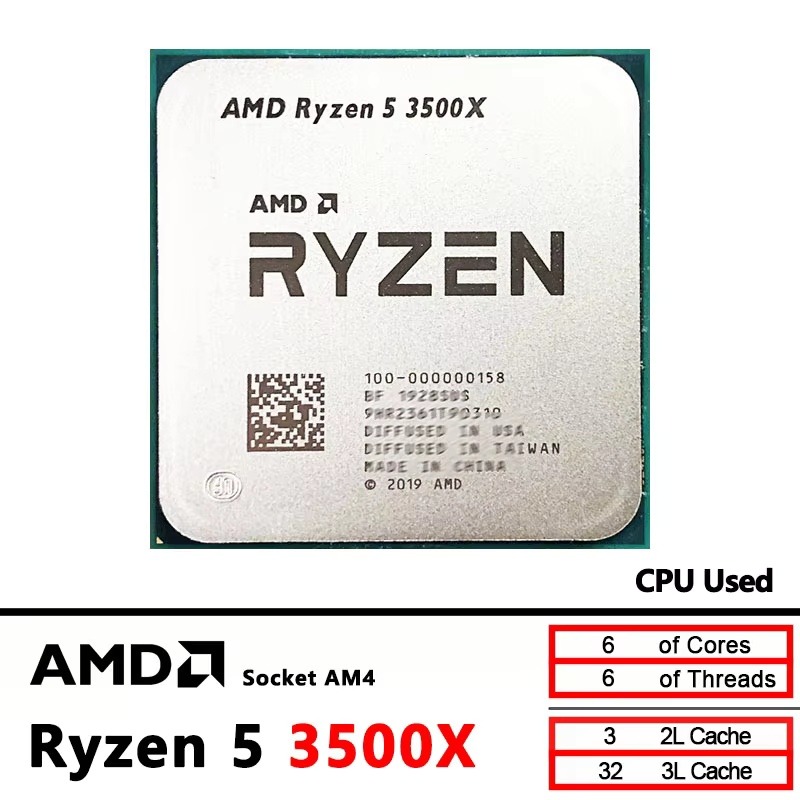 AMD 라이젠 5 3500X, 3.6GHz, 6코어,  - Esports Gaming Pc Build 리뷰 및 가격
