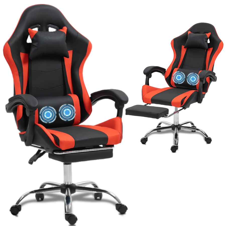 마사지 기능이 있는 허리 지지대가 장착된 게이밍 의자  - Video Gaming & Esports Usd Acc 리뷰 및 가격