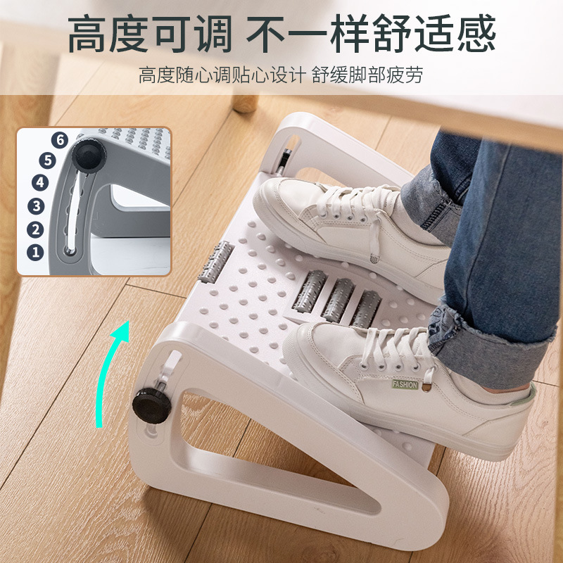 인체공학적 책상 밑 발 받침대 조절 가능한 마사지 롤러 - Footrest Under Desk 리뷰 및 가격