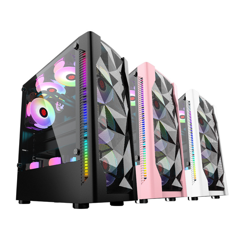 게이밍 PC 케이스, 강화 유리 측면 패널, 데스크톱  - Esports Gaming Pc Build 리뷰 및 가격