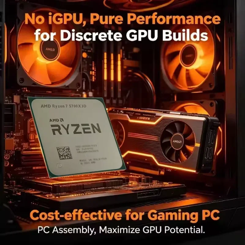 AMD 라이젠 7 5700X3D R7 5700X3D 8 - Esports Gaming Pc Build 리뷰 및 가격